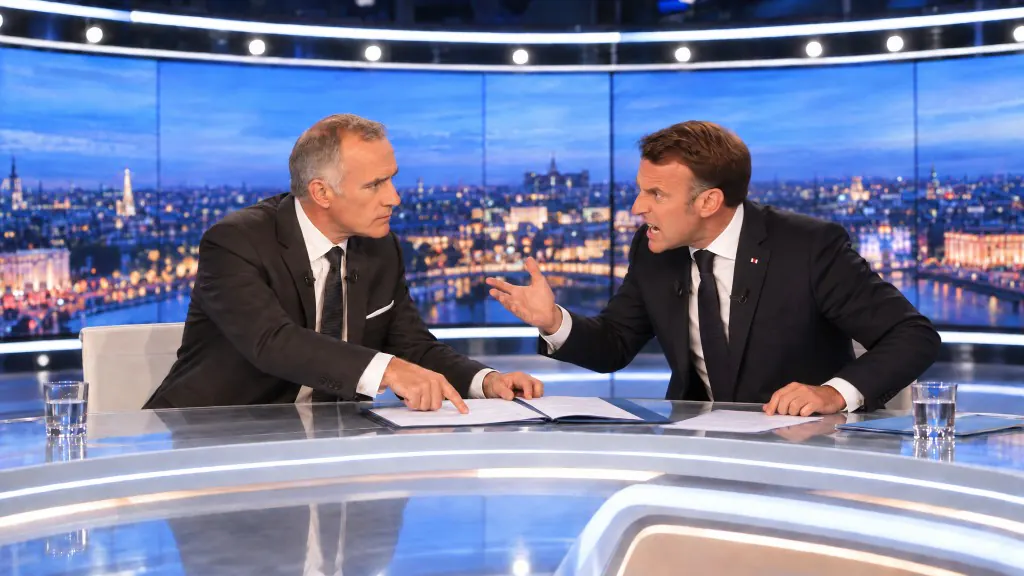 Emmanuel Macron s'emporte face à Gilles Bouleau